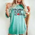 Vintage Virginia Is For The Lovers For Men Women's Oversized Comfort T-shirt Chalky Mint