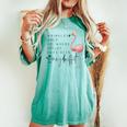 Wrinkles Only Go Where Smiles Have Been Cute Flamingo Women's Oversized Comfort T-shirt Chalky Mint