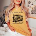 50 Years Of Hip Hop 50Th Anniversary Of Rap Women's Oversized Comfort T-shirt Mustard