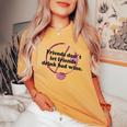 Friends Don't Let Friends Drink Bad Wine Stain T Women's Oversized Comfort T-shirt Mustard