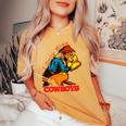 I Only Kiss Cowboys Vintage Western Cowgirl Women's Oversized Comfort T-shirt Mustard