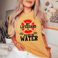 My Lifeguard Walks On Water Christian Christianity T Women's Oversized Comfort T-shirt Mustard