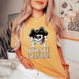 Pirate Grandma Funny Costume Gift For Womens Gift For Women Women's Oversized Graphic Print Comfort T-shirt Mustard