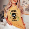 Proud Aunt Of A Class Of 2023 Graduate Cool Black Cat Women's Oversized Comfort T-shirt Mustard