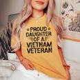 Proud Daughter Of A Vietnam Veteran Vintage For Men Women's Oversized Comfort T-shirt Mustard