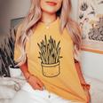 Sansevieria Snake Plant Mother-In-Law's Tongue Women's Oversized Comfort T-shirt Mustard