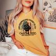 Been Selling My Soul Working All Day Overtime Hours For Bull Women's Oversized Comfort T-shirt Mustard