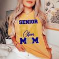 Senior Cheer Mom 2024 Cheerleader Parent Class Of 2024 Women's Oversized Comfort T-shirt Mustard