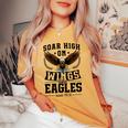 Soar High On Wings Like Eagles Patriotic Christian Easter Women's Oversized Comfort T-shirt Mustard