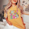 In My Teaching Era Best Teacher Appreciation Retro Groovy Women's Oversized Comfort T-shirt Mustard