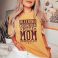 Warning Crossword Puzzle Mom Concentrates Hard Women's Oversized Comfort T-shirt Mustard