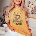 I Will Sing Of The Goodness God Christian Women's Oversized Comfort T-shirt Mustard