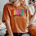 First Grade First Day Of School 1St Grade Team Boys Girls Women's Oversized Comfort T-shirt Yam