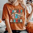 Groovy 4Th Of July Its A Bad Day To Be A Beer Drinking Women's Oversized Graphic Print Comfort T-shirt Yam