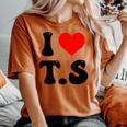 I Heart Love Ts Taylor Name Love Women Women's Oversized Comfort T-shirt Yam