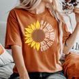 Be Kind Orange Flower Anti Bullying Awareness Unity Day Women's Oversized Comfort T-shirt Yam
