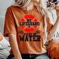 My Lifeguard Walks On Water Christian Christianity T Women's Oversized Comfort T-shirt Yam