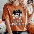 Pirate Grandma Funny Costume Gift For Womens Gift For Women Women's Oversized Graphic Print Comfort T-shirt Yam