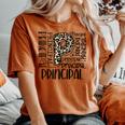 Principal Typography Principal First Day Of Back To School Women Oversized Comfort T-shirt Yam