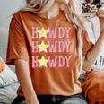 Retro Vintage Howdy Rodeo Western Country Southern Cowgirl Women's Oversized Comfort T-shirt Yam