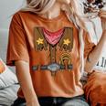 Rodeo Outfit Wild Western Cowboy Cowgirl Halloween Costume Women's Oversized Comfort T-shirt Yam