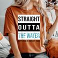 Straight Outta The Water Baptism 2023 Baptized In Christ Women's Oversized Comfort T-shirt Yam