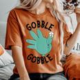 Turkey Gobble Glove Thanksgivin Nurse Medical Thankful Nurse Women's Oversized Comfort T-shirt Yam