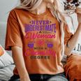 Never Underestimate A Woman With A Chemistry Degree Science Women's Oversized Comfort T-shirt Yam