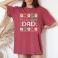 Feliz Navi Dad Navidad Christmas Ugly Sweater Father Women's Oversized Comfort T-shirt Chalky Mint