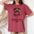 Aquarius Girl Wink Eye Woman Face Wink Eyes Lady Birthday Women's Oversized Comfort T-shirt Crimson