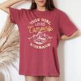 This Girl Loves Camping With Her Husband T Camper Wife Women's Oversized Comfort T-shirt Crimson