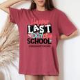 Happy Last Day Of School 3Rd Grade Teacher Graduation Women's Oversized Comfort T-shirt Crimson
