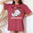 Kawaii Axolotl Just A Girl Who Loves Axolotls Women's Oversized Comfort T-shirt Crimson