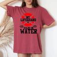 My Lifeguard Walks On Water Christian Christianity T Women's Oversized Comfort T-shirt Crimson