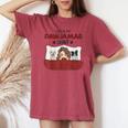 This Is My Pawjamas Mother's Day For Dog Mom Women's Oversized Comfort T-shirt Crimson