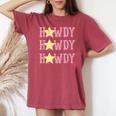 Retro Vintage Howdy Rodeo Western Country Southern Cowgirl Women's Oversized Comfort T-shirt Crimson