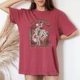 Save A Horse Ride A Cowboy Bull Western For Women's Oversized Comfort T-shirt Crimson