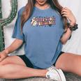 Groovy In My Spooky Dentist Era Halloween Dental Tooth Funny Women Oversized Comfort T-shirt Blue Jean