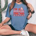 I'm A Sucker For You Candy Heart Love Husband Wife Women's Oversized Comfort T-shirt Blue Jean