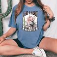 Retro Desert Cowgirl I Got A Heart Like A Truck Western Women's Oversized Comfort T-shirt Blue Jean