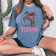 Vintage Yeehaw Howdy Rodeo Western Country Southern Cowgirl Women's Oversized Comfort T-shirt Blue Jean