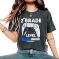 2Nd Grade Level Loading Back To School Video Game Controller Women's Oversized Comfort T-Shirt Pepper