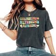 Altruismo Groovy Social Psychology Women's Oversized Comfort T-Shirt Pepper
