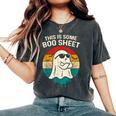 This Is Some Boo Sheet Halloween Costume Women's Oversized Comfort T-Shirt Pepper
