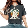This Is Some Boo Sheet Halloween Costumes Women's Oversized Comfort T-Shirt Pepper