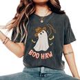 Boohaw Ghost Halloween Cowboy Cowgirl Costume Retro Women's Oversized Comfort T-shirt Pepper