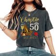 Chapter 50 Years Est 1973 50Th Birthday Wine Leopard Shoe Women's Oversized Comfort T-Shirt Pepper