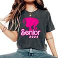 Class Of 2024 Senior Pink Seniors 2024 Girls Women's Oversized Comfort T-Shirt Pepper