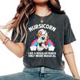 Cool Nurse For Unicorn Medical Nurses Rn Nursing Women's Oversized Comfort T-Shirt Pepper