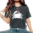 Crab Ocean Wine Cruise Vacation Lovers Drinking Women's Oversized Comfort T-Shirt Pepper